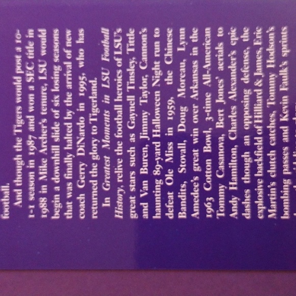 Football Book College>LSU (New) Large Format Hardback - Picture 7 of 10